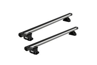 Bare transversale Thule Evo Fixpoint Slidebar pentru KIA Seltos 5 usi SUV, model 2020 - prezent, Sistem cu prindere pe bare longitudinale integrate