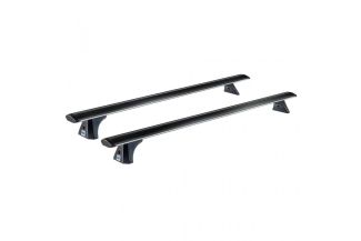 Bare transversale din aluminiu CRUZ Airo Dark X133, 925-786, pentru Nissan Patrol 5d (Y62 - fixpoint) (2010 -> prezent), Sistem cu prindere in puncte fixe