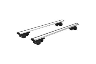 Bare transversale din aluminiu CRUZ Airo 133, 925-806, pentru Chrysler Grand Voyager 5d MPV (V - railing) (2008 -> 2015), Sistem cu prindere pe bare longitudinale