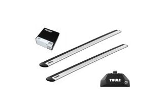 Bare transversale Thule Evo Flush Rail Wingbar Evo pentru LEXUS RX (AL30) 5 usi SUV, model 2023 - prezent, Sistem cu prindere pe bare longitudinale integrate