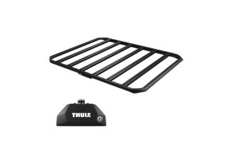 Sistem Grilaj Thule Caprock L tip platforma pentru AUDI Q6 e-tron 5 usi SUV, model 2024 - prezent, Sistem cu prindere pe bare longitudinale integrate