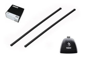 Bare transversale Thule Squarebar 108 pentru MERCEDES-BENZ C-Class, 2 usi Coupe, model 2016-, Sistem cu prindere in puncte fixe