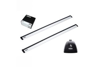 Bare transversale Thule Rapid System Wingbar Evo pentru CHEVROLET Bolt, 5 usi Hatchback, model 2017 - prezent, Sistem cu prindere pe bare longitudinale integrate