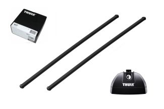 Bare transversale Thule Squarebar 118 pentru VW Caddy Maxi, 4/5 usi MPV, model 2008-2015, 2016-, Sistem cu prindere in puncte fixe