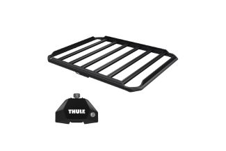 Sistem Grilaj Thule Caprock XL tip cos (cu sine laterale) pentru GMC HUMMER EV Pickup 4 usi Pickup, model 2022 - prezent, Sistem cu prindere in puncte fixe