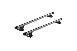 Bare transversale Thule Evo Flush Rail Profesional pentru CITROEN Grand Picasso 5 usi MPV, model 2014 - prezent, Sistem cu prindere pe bare longitudinale integrate