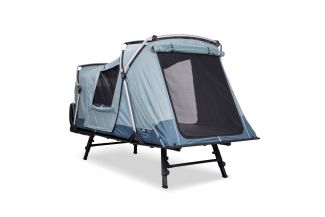 Cort auto cu prindere pe carligul de remorcare, Thule, Outset, pentru 3 persoane, Dark slate