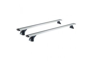 Bare transversale din aluminiu CRUZ Airo T108, 924-771, pentru Renault Clio 3d (Campus - standard roof) (2005 -> 2012), Sistem cu prindere pe plafon normal