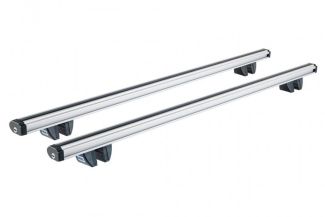 Sistem de 2 bare transversale aluminiu CRUZ 924-064 Alu Cargo R138 pentru Fiat Doblo Malibu (I-II - railing) (2000-->2010) cu bare longitudinale