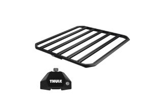Sistem Grilaj Thule Caprock XL tip platforma pentru GMC HUMMER EV Pickup 4 usi Pickup, model 2022 - prezent, Sistem cu prindere in puncte fixe