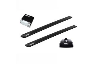 Bare transversale Thule Rapid System Wingbar Evo Black pentru OPEL Combo, 4 usi Van, model 2019 - prezent, Sistem cu prindere in puncte fixe