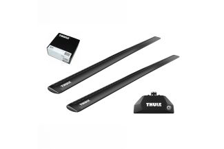 Bare transversale Thule Evo Flush Rail Wingbar Evo Black pentru AUDI Q5 Sportback 5 usi SUV, model 2025 - prezent, Sistem cu prindere pe bare longitudinale integrate