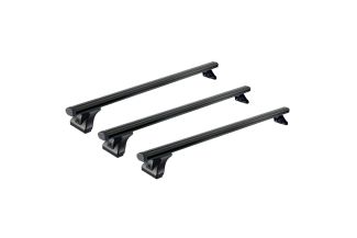 Sistem de 3 bare transversale aluminiu CRUZ 925-096 Alu Cargo Dark AF pentru Volkswagen ID.Buzz 5d (tailgate) (2022-->) pe plafon normal