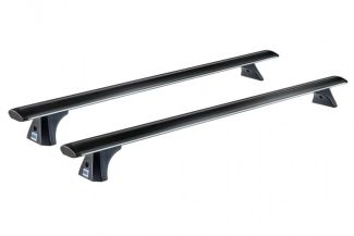 Bare transversale din aluminiu CRUZ Airo Dark T118, 925-773, pentru Hyundai Inster 5d (standard roof) (2025-->prezent), Sistem cu prindere pe plafon normal