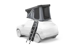 Cort auto cu prindere pe plafon, Thule, Widesky, pentru 2 persoane, Ashland Grey