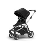 Carucior Thule SLEEK Cadru Gri si Copertina Midnight Black