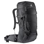 Rucsac Trekking, Dama, Deuter, Futura Air Trek, 45+10L, Negru