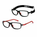 Rame ochelari  Dosuno JOG Black Matt/Red, marimea 57/17