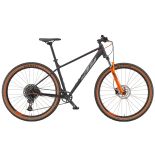 Bicicletă MTB hardtail KTM Ultra Fun 29, Negru, aluminiu, SRAM Eagle 12v, furcă Suntour XCM 100mm