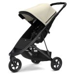Carucior Thule Spring cu cadru negru + Copertina Thule Canopy BEIGE