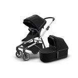 Carucior Thule Sleek + Landou Thule Bassinet Midnight Black