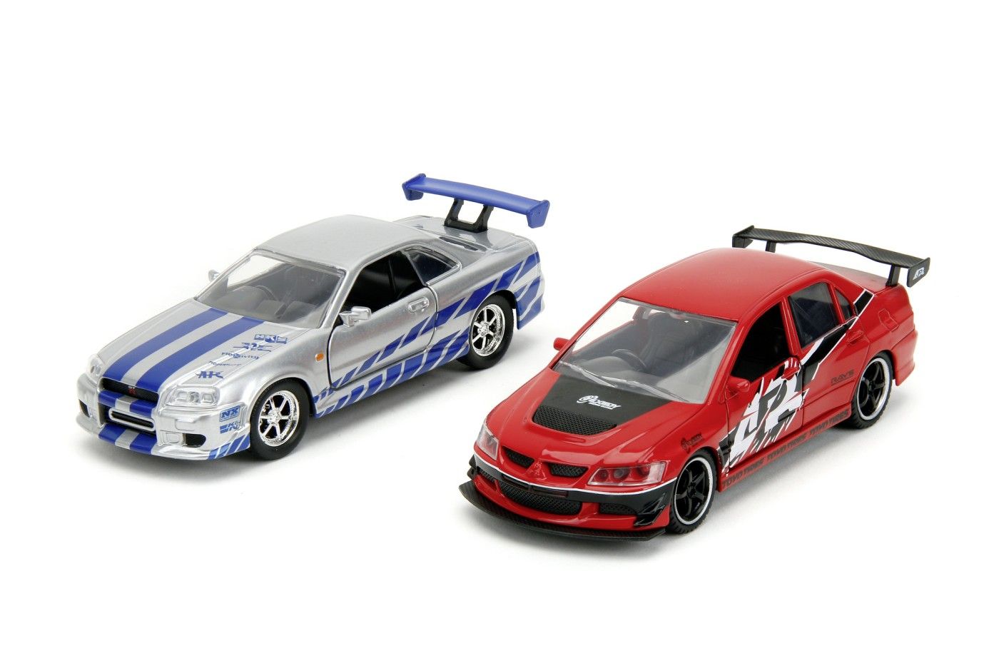 Jada fast and furious set 2 masini metalice mitsubishi lancer evolutio