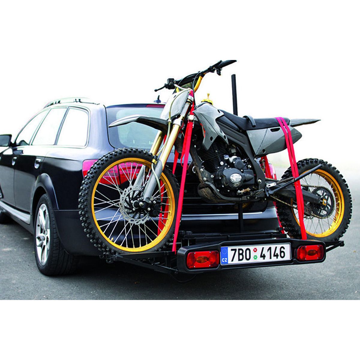 Suport mtocicleta Hakr Cross Carrier HV1151 cu prindere pe carligul de