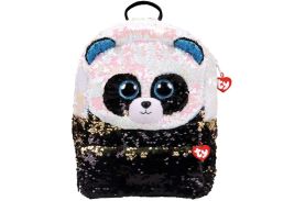 Rucsac de plus ty cu paiete bamboo panda
