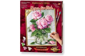 Kit pictura pe numere schipper trandafiri pentru tine