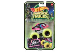 Hot wheels monster truck glow in the dark masinuta piran-ahhhh scara 1:64