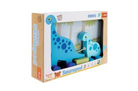 Trefl babies and the bear jucarie din lemn dinos sauropod