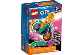 Lego city motocicleta de cascadorii cu gaina 60310