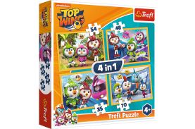 puzzle trefl 4in1 echipa top wing in actiune