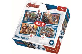 Puzzle trefl 4in1  razbunatorii neinfricati