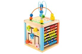 Trefl jucarie din lemn cub de activitati