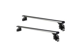 Sistem Bare transversale Green Valley164001 aluminiu Original pentru ABARTH 500, 3 usi Hatchback, model 2007-prezent, Sistem cu prindere pe plafon normal