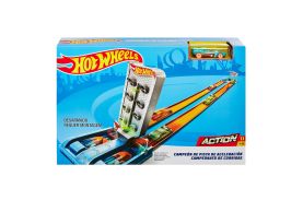 Hot wheels lansator cu masinuta pista pentru acceleratii maxime