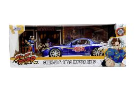 Jada street fighter set masinuta metalica si figurina chun-li si mazda rx-7 1993
