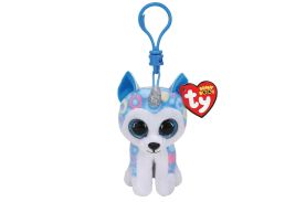 Plus breloc ty 8.5cm husky unicorn