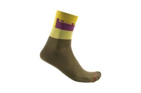 Sosete Castelli Blocco 15 Vernil/Galben/Visiniu XXL 44-47