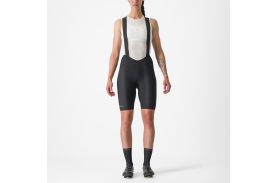 Pantaloni scurti cu bretele Castelli Espresso W DT de dama Negru M