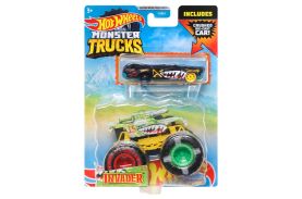 Hot wheels monster truck si masinuta metalica invader_HDB97