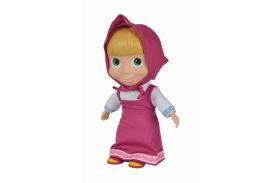 Papusa masha 23cm cu corp moale in rochita mov