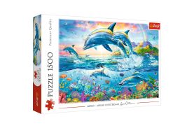 Puzzle trefl 1500 familia de delfini