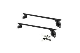 Sistem Bare transversale Green Valley RAPIDO aluminiu Crossbar Vento negre pentru Lancia Ypsilon I 3 usi Hatchback, model 2003-2011, Sistem cu prindere pe plafon normal (sistem antifurt inclus)