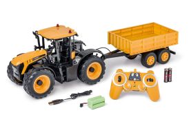 Carson tractor rc cu remorca jcb scara 1:16