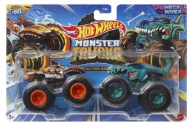 Hot wheels monster truck set 2 masini tiger shark si mega wrex scara 1 la 64