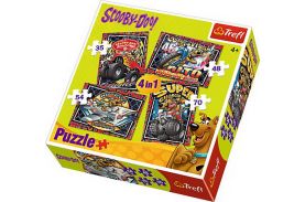 Puzzle trefl 4in1 aventurile lui scooby doo