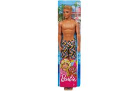 Papusa ken la plaja cu costum de baie multicolor