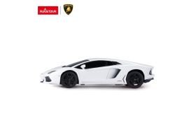 Masina cu telecomanda lamborghini aventador alb cu scara 1 la 24